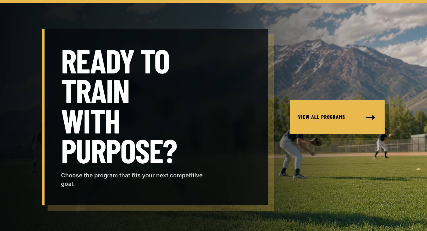 Real final booking section from Wasatch Baseball Development