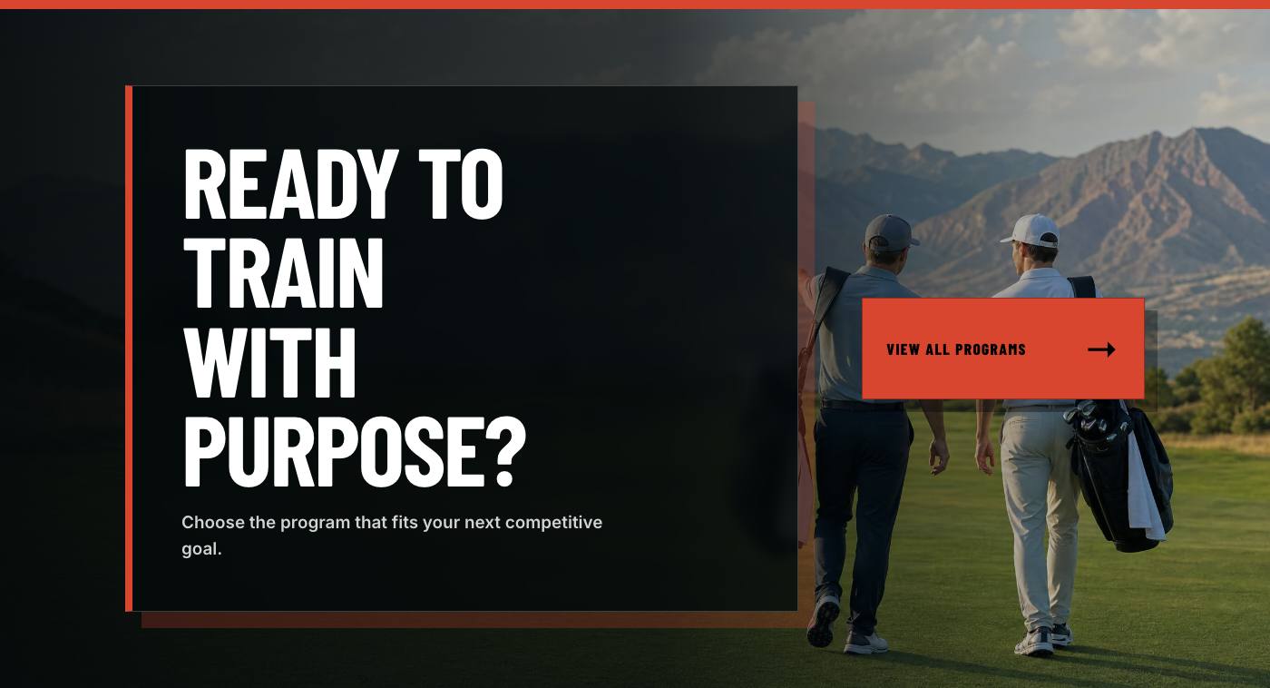 Real final booking section from Wasatch Golf Performance