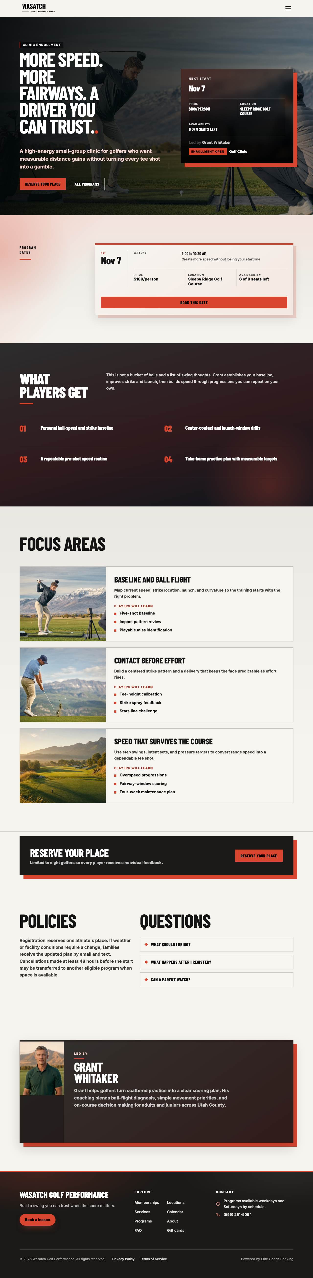 Published landing page for Driver Speed & Accuracy Lab