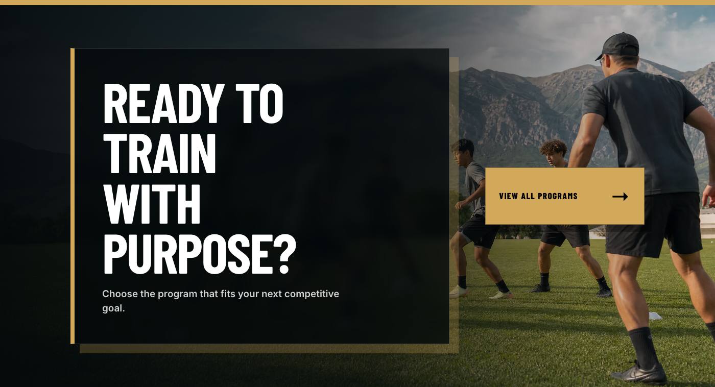 Real final booking section from Mountain Point Soccer Academy
